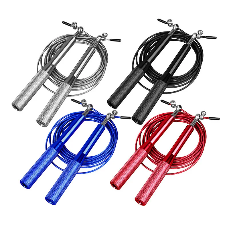 Jump Rope Speed Bearing - 2026年カスタマイズロゴ入りアルミ合金製高速スキップロープ ジャンプロープ エクササイズベアリング付き ジャンピングロープ スポーツフィットネスアクセサリー