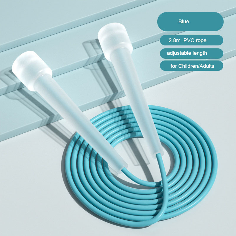 Skipping Rope Pvc - 軽量PVC製縄跳び 2.8m 長さ調節可能 子供と大人向け ホームジム＆学校スポーツ用