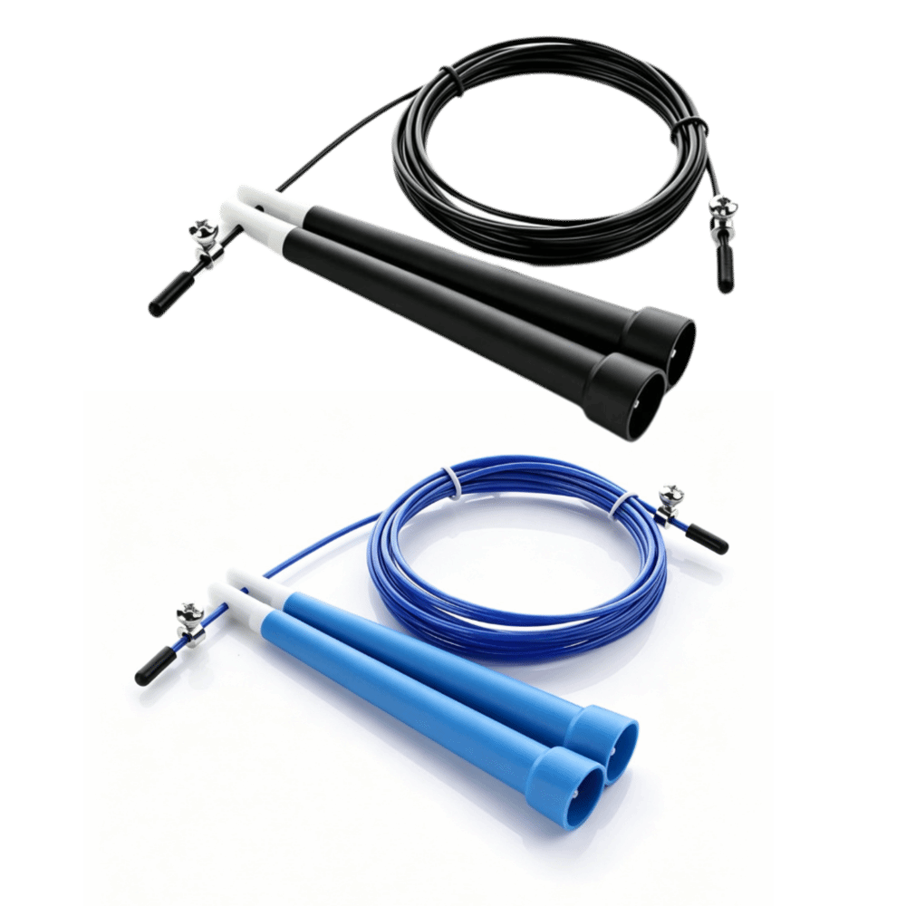 Skipping Rope Pvc - 耐久性のあるスチールワイヤー縄跳び、絡まない調節可能な長さスピード縄跳び、PVCコーティングされた調節可能なスキッピングロープ、フィットネストレーニング用