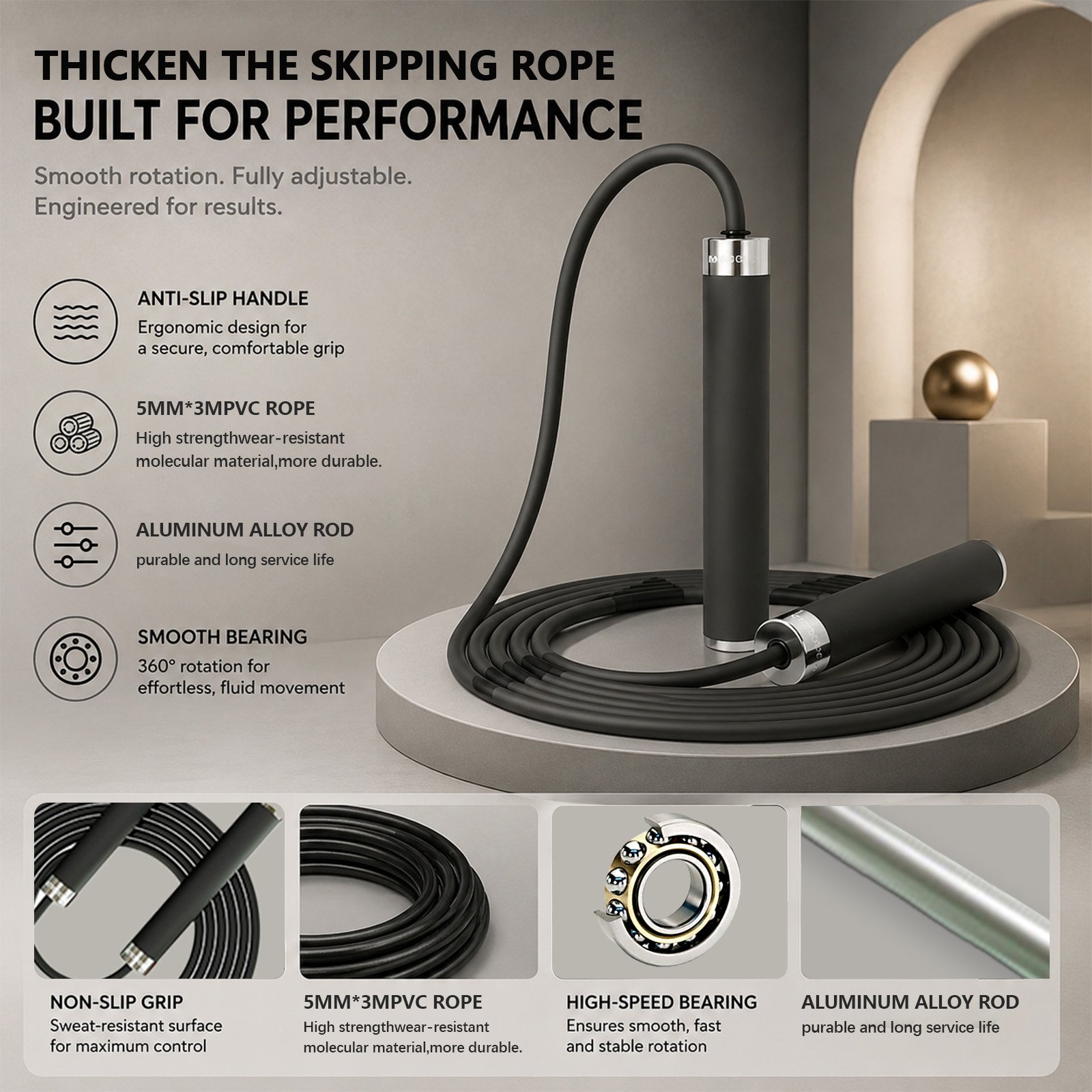 ボクシング ジャンプロープ スポーツ エクササイズ 大人用  - Skipping Rope Pvc のレビューと価格