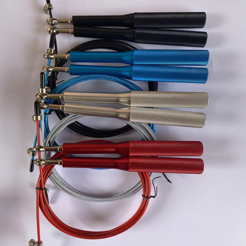 スピード縄跳び 調節可能な縄跳び 軽量アルミニウム合金ハンド - Jump Rope Speed Bearing のレビューと価格